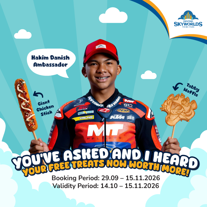 Genting Skyworlds Hakim Danish Free Treats