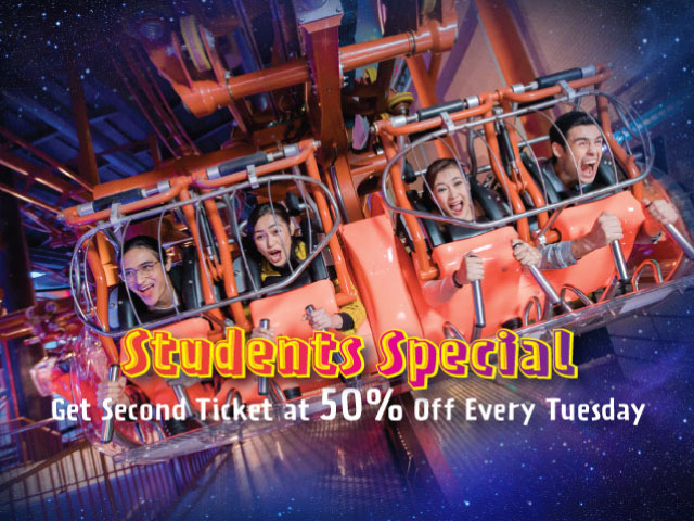 Students Tuesday Special: Get Second Ticket at 50% Off at Skytropolis