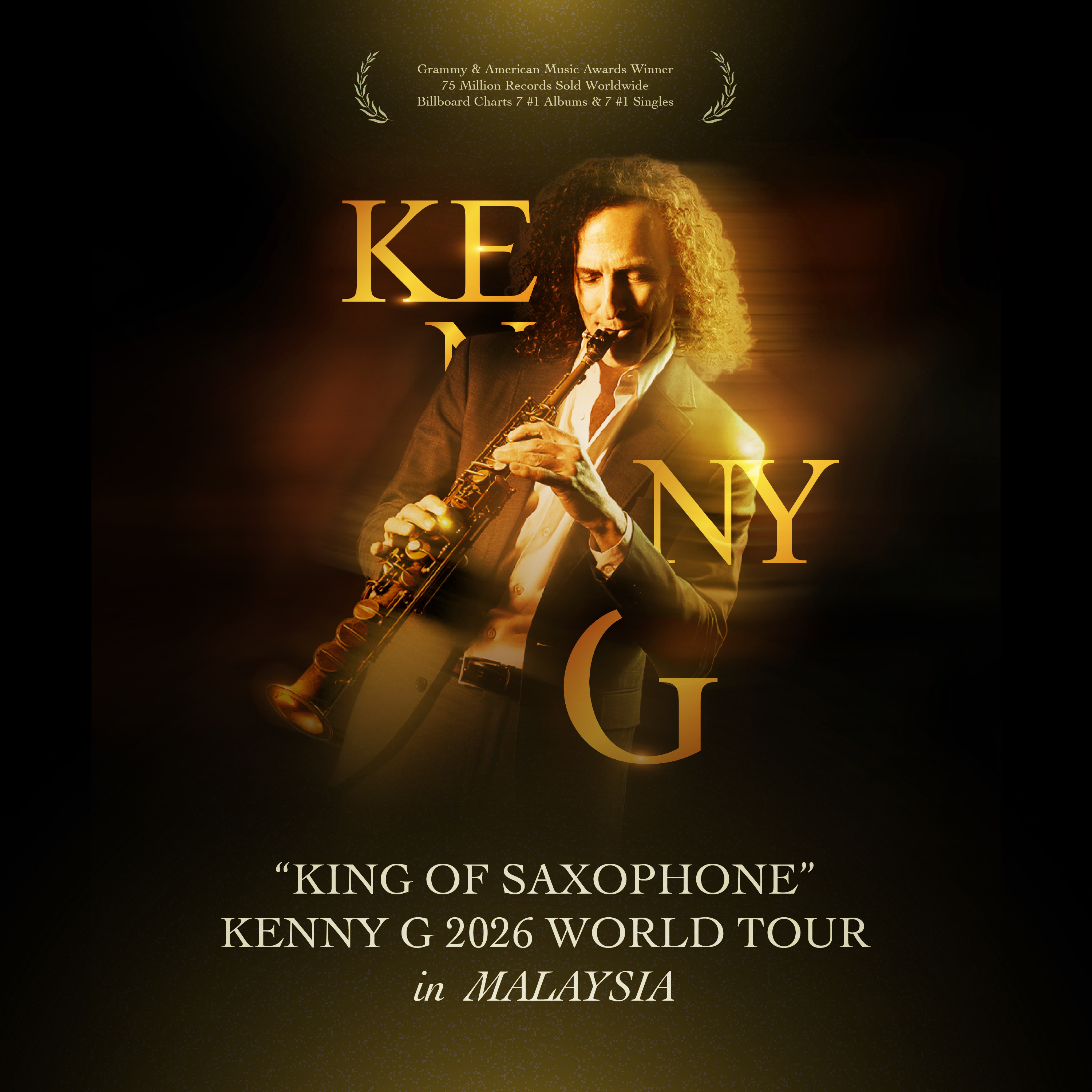 “King of Saxophone” Kenny G 2026 World Tour in Malaysia