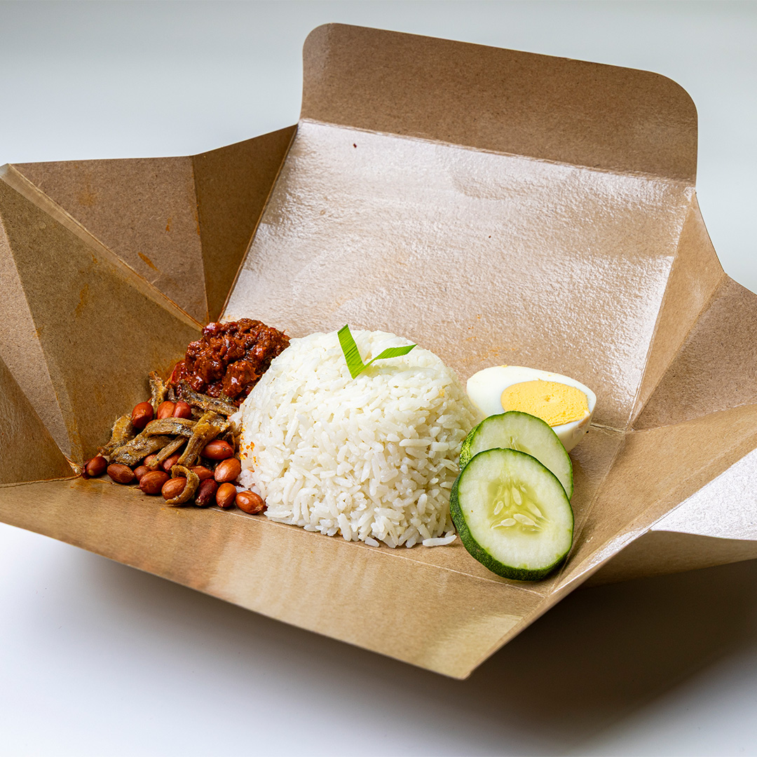 Nasi Lemak Bungkus with Sambal