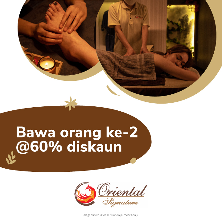 Bawa orang ke-2 @60% diskaun