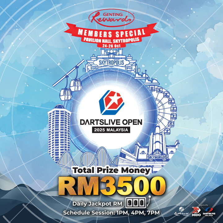 DARTSLIVE OPEN 2025 MALAYSIA - Exclusive Jackpot Darts Competition 