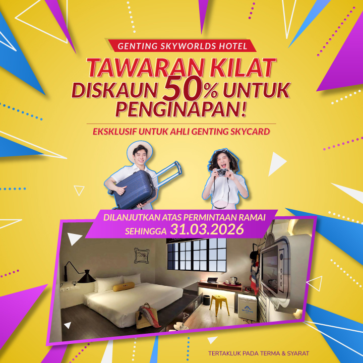 Jualan Kilat: Penginapan Hebat Dengan Diskaun 50%!