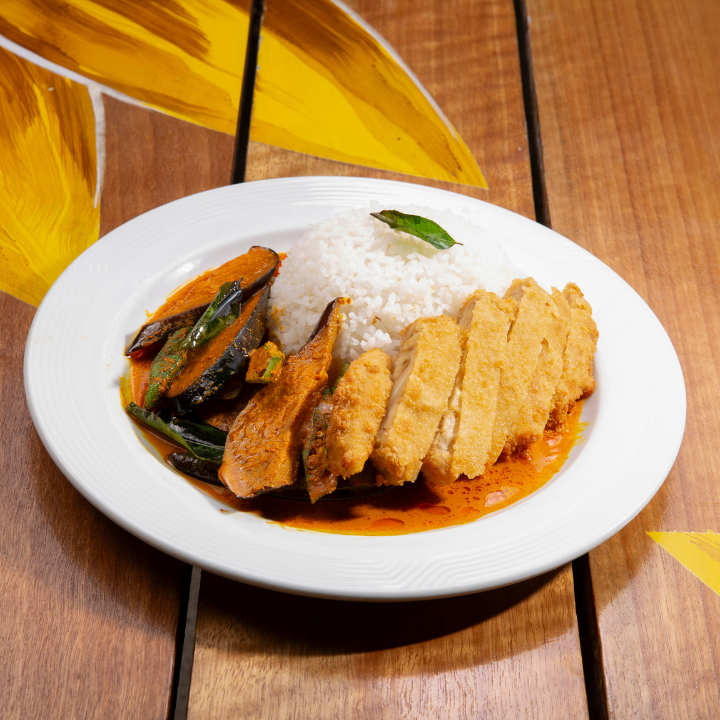 Plant-based Yellow Curry with Farm Fresh Okra & Sweet Brinjal - RM27